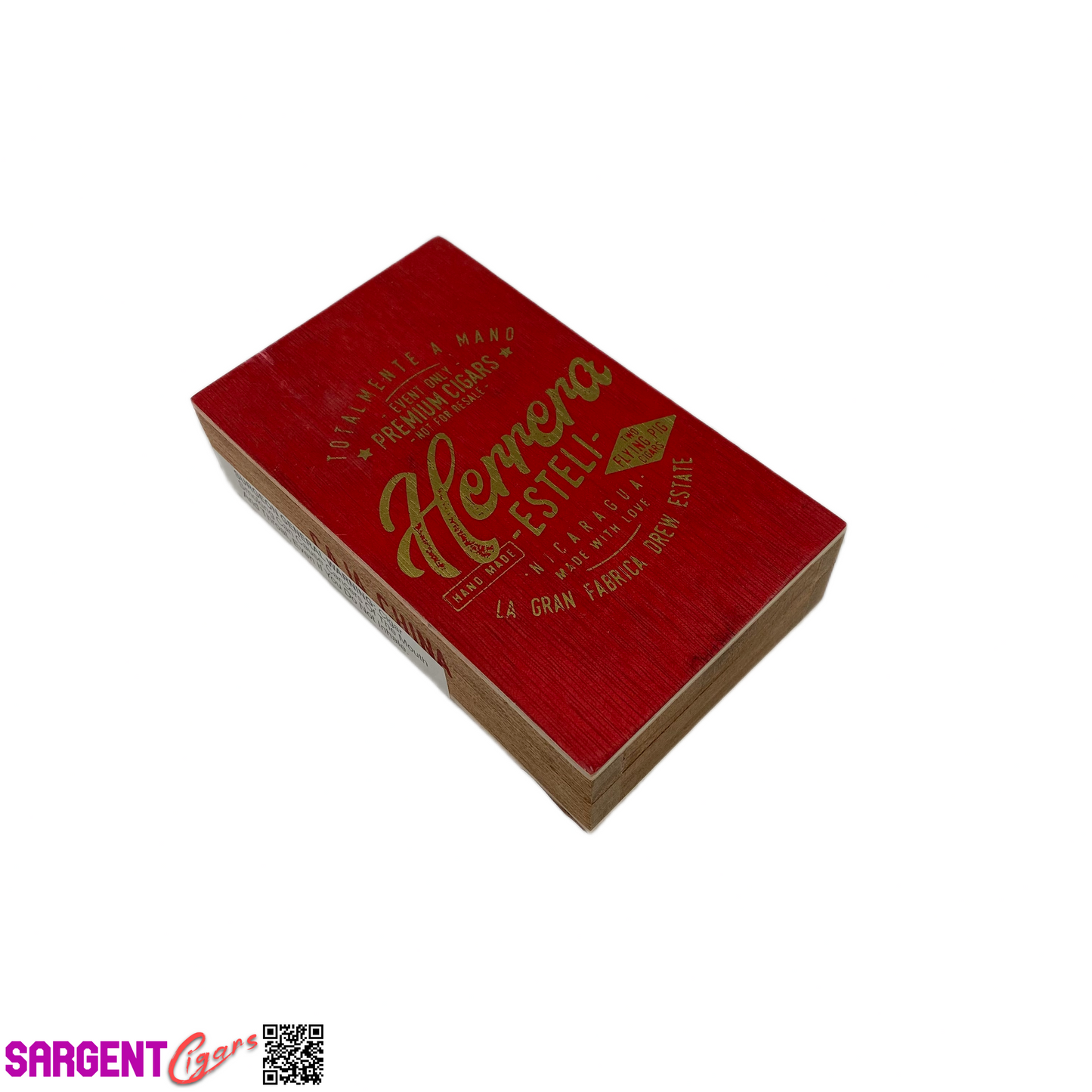 Herrera Esteli Caja Empty Wooden Cigar Box 3.25x5.5x1.25