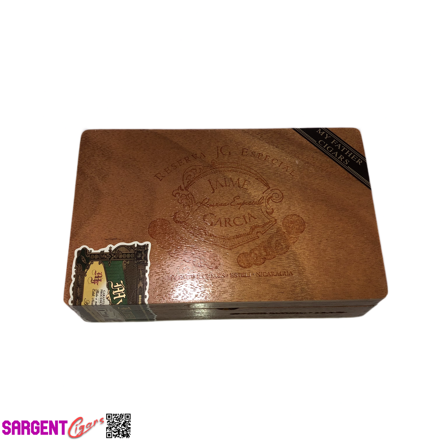 Jaime Garcia Petit Robusto Empty Wooden Cigar Box 8.75x5.5x2.25