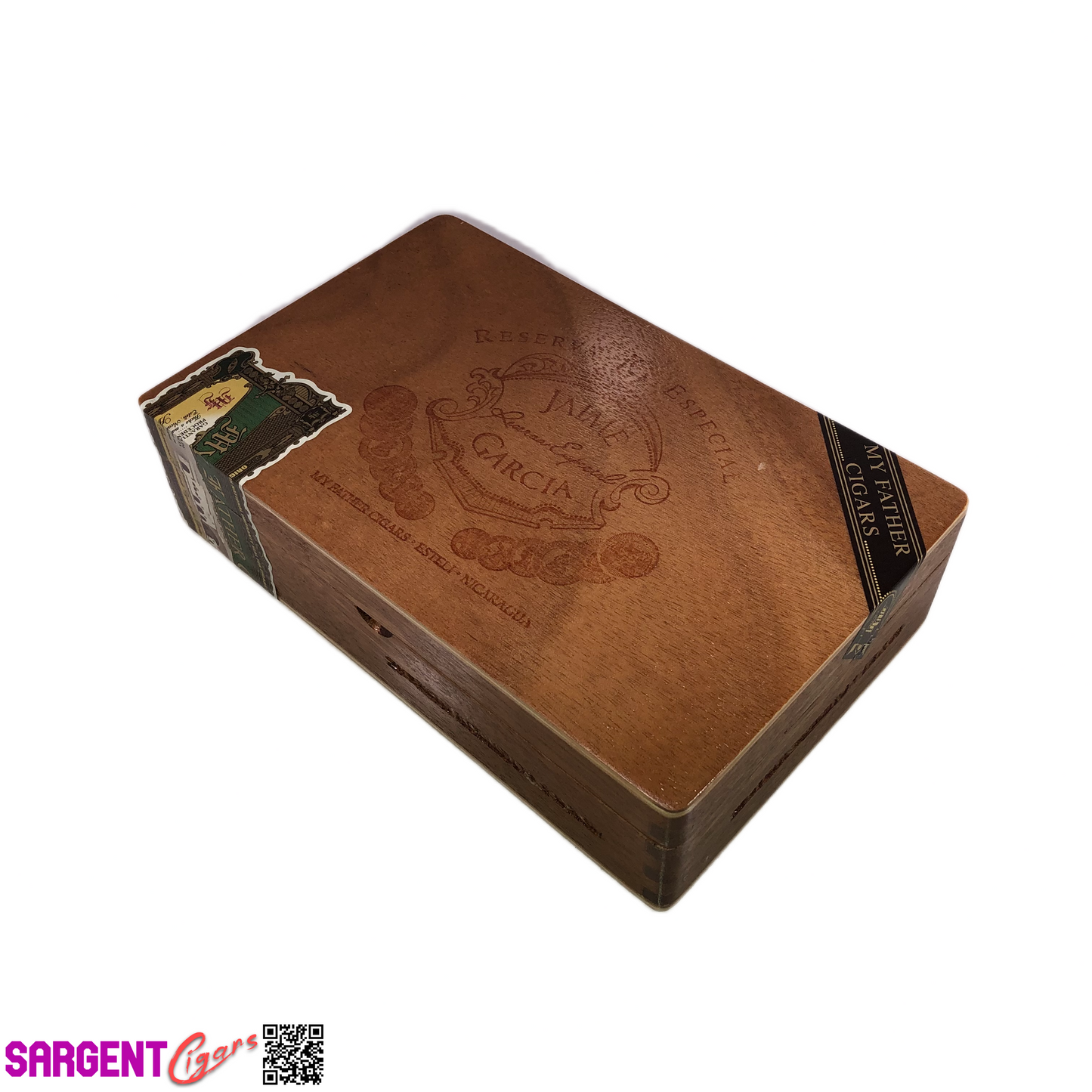 Jaime Garcia Petit Robusto Empty Wooden Cigar Box 8.75x5.5x2.25