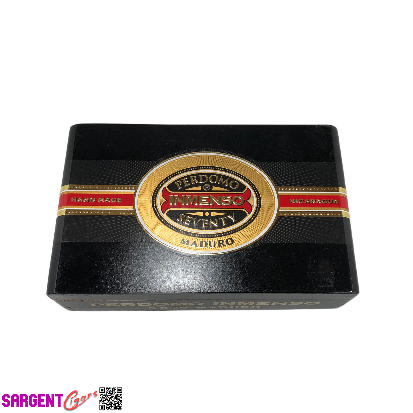 Perdomo Inmenso 5x70 Maduro Empty Wooden Cigar Box 9.75x6x2.75