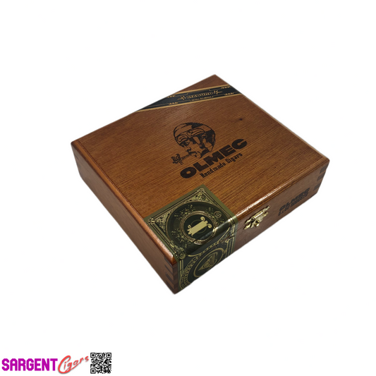 Olmec Robusto Empty Wooden Cigar Box 6.25x5.75x2 (1)