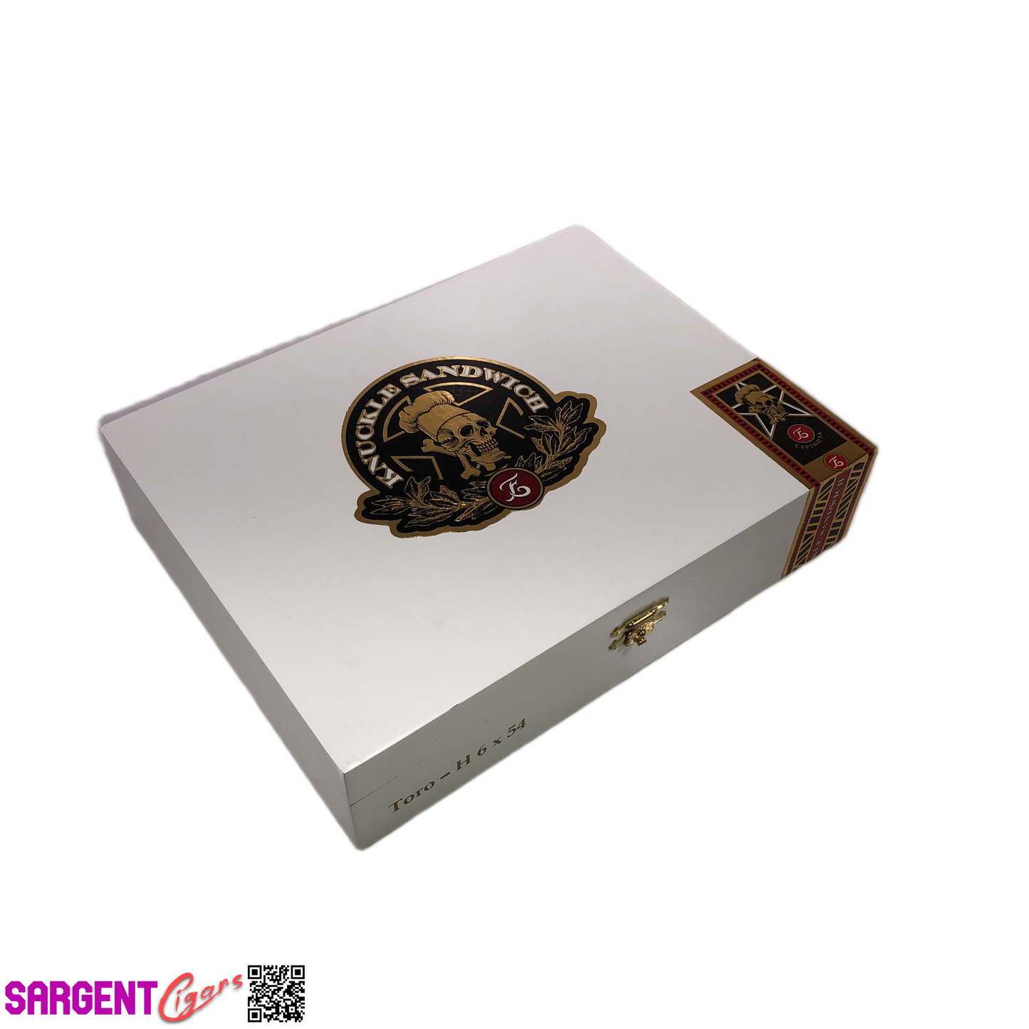 Guy Fieri Knuckle Sandwich Toro Empty Wooden Cigar Box 9x7x2