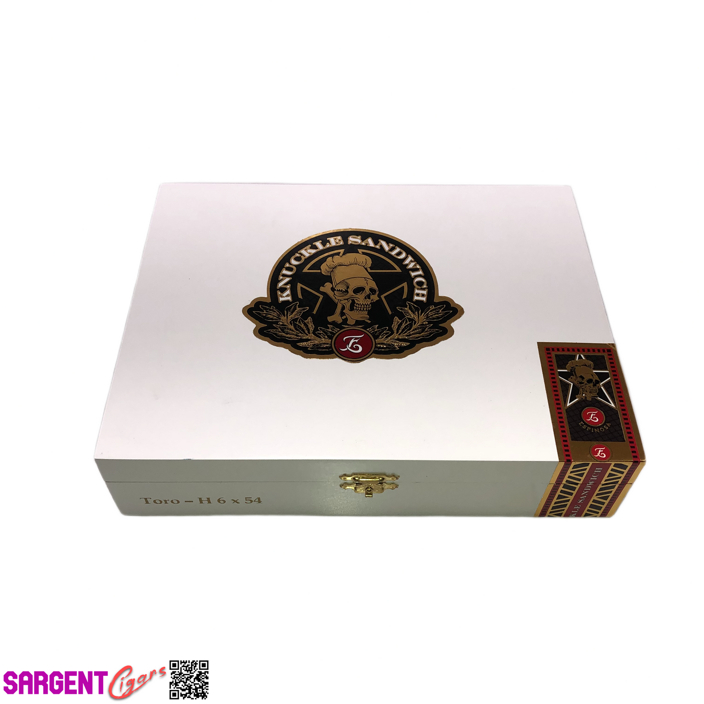 Guy Fieri Knuckle Sandwich Toro Empty Wooden Cigar Box 9x7x2