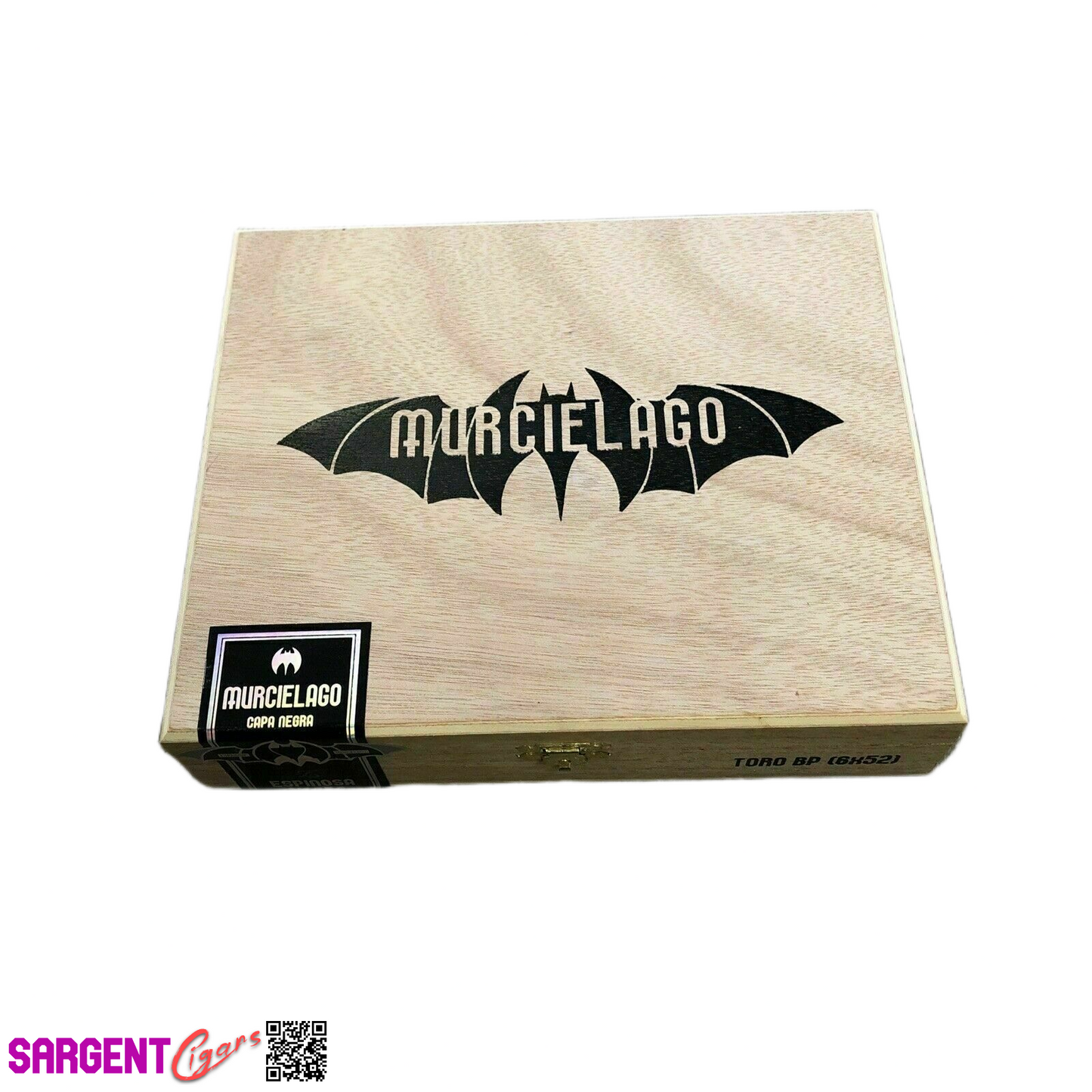 Espinosa Murcielago Toro Empty Wooden Cigar Box 8.5x7x2
