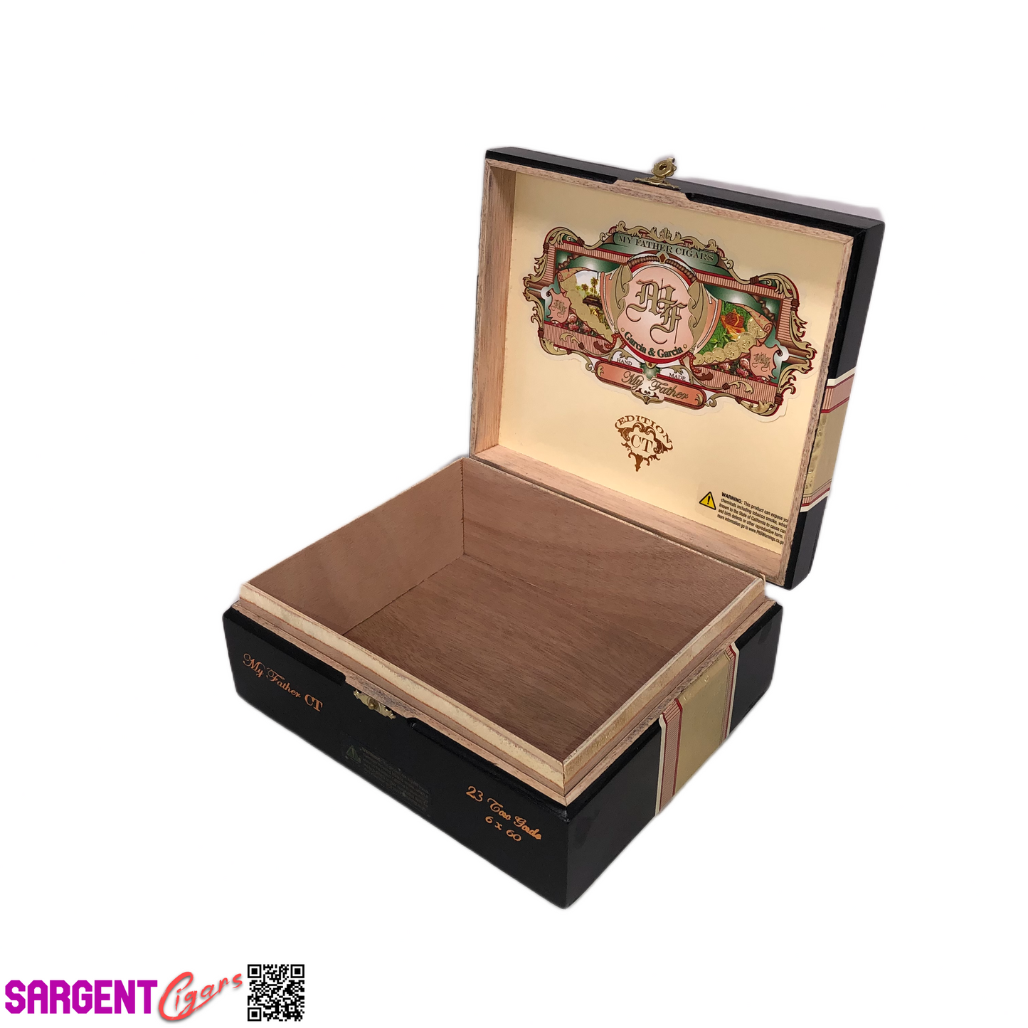 My Father Cigars Connecticut Toro Gordo Empty Wooden Cigar Box 8.25x7x3.5