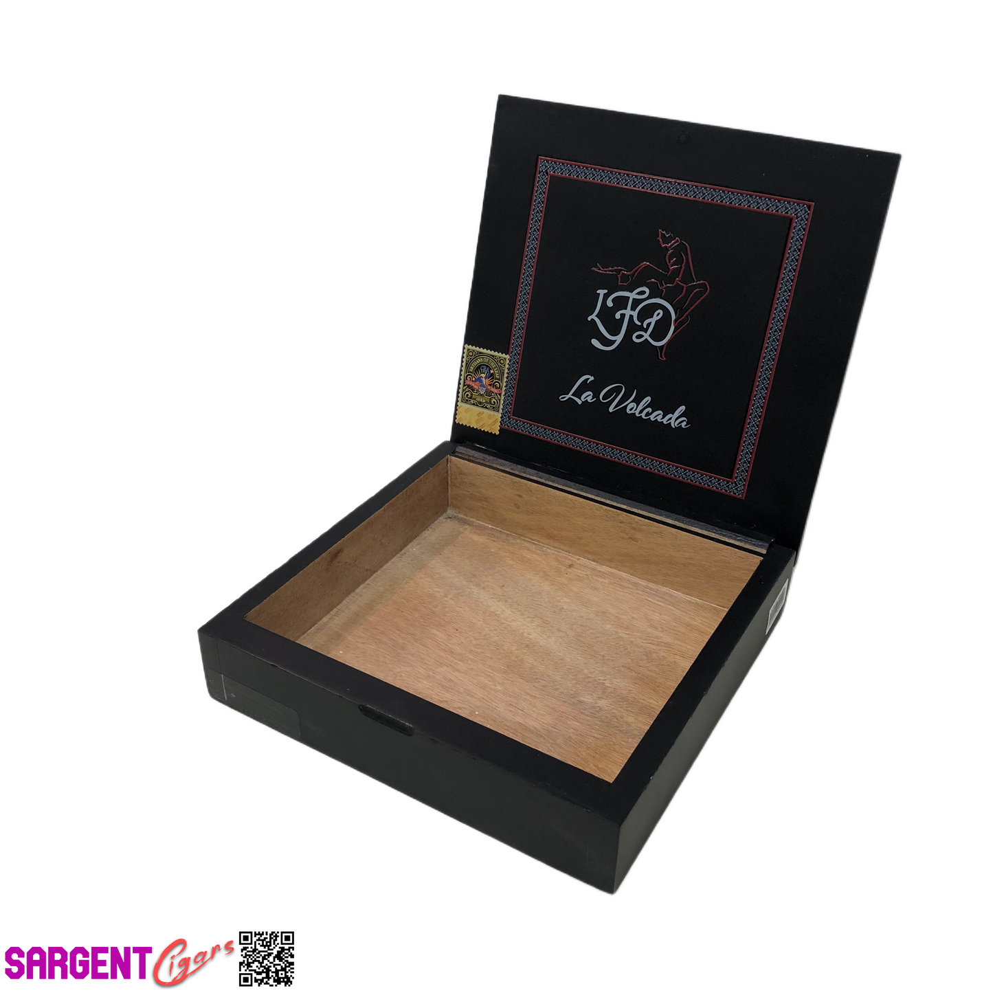 LFD La Volcada Empty Wooden Cigar Box 8.75x8.5x2