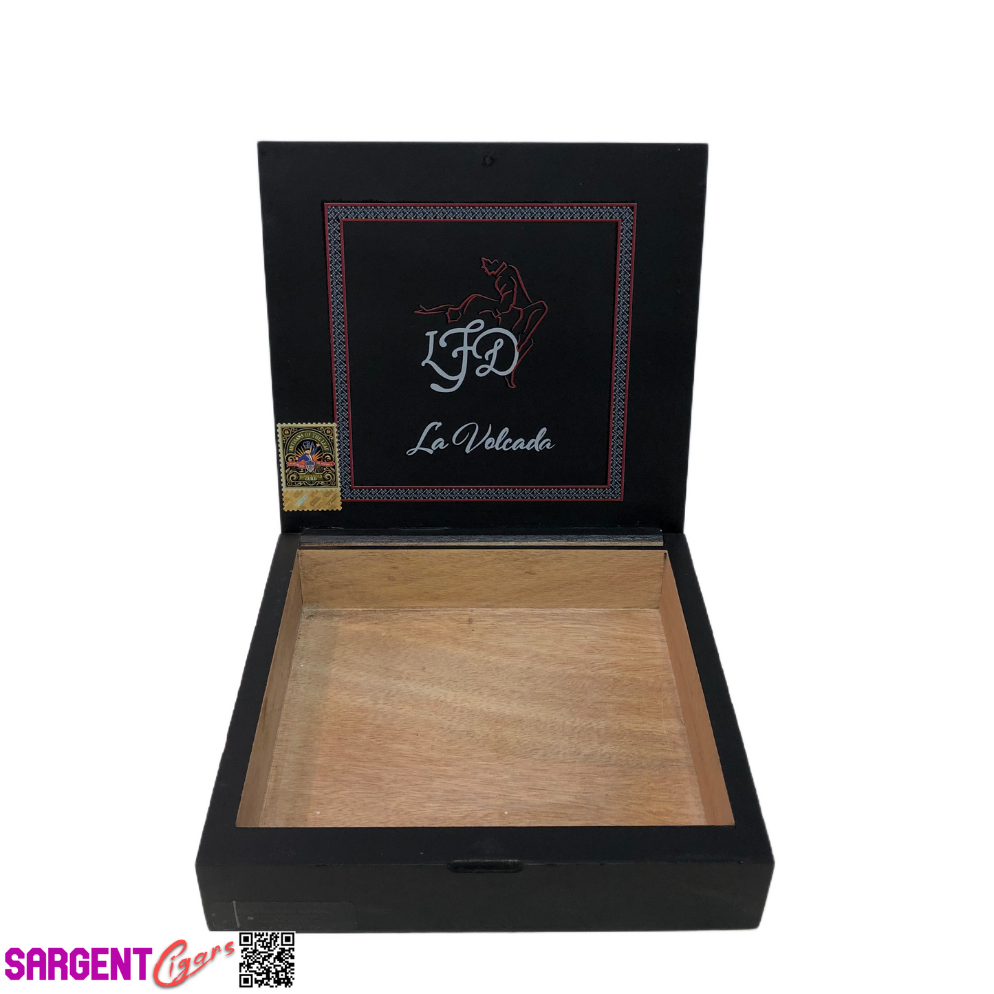LFD La Volcada Empty Wooden Cigar Box 8.75x8.5x2