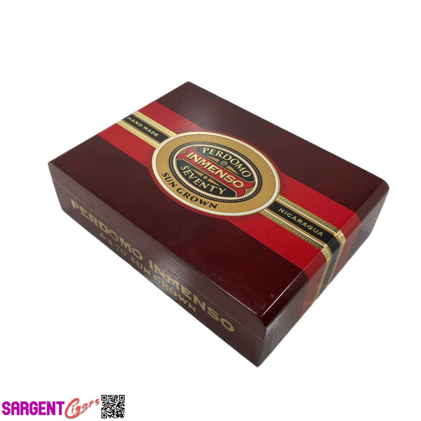Perdomo Inmenso 6x70 Sungrown Empty Wooden Cigar Box 9.75x7x3