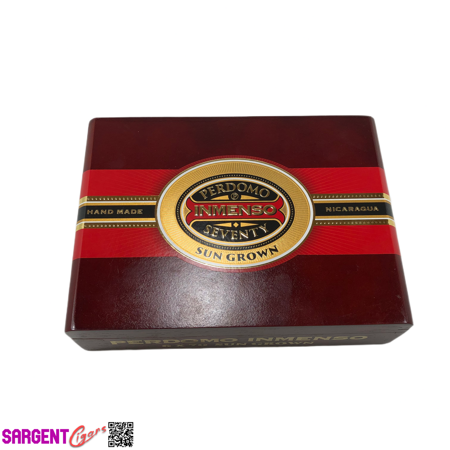 Perdomo Inmenso 6x70 Sungrown Empty Wooden Cigar Box 9.75x7x3