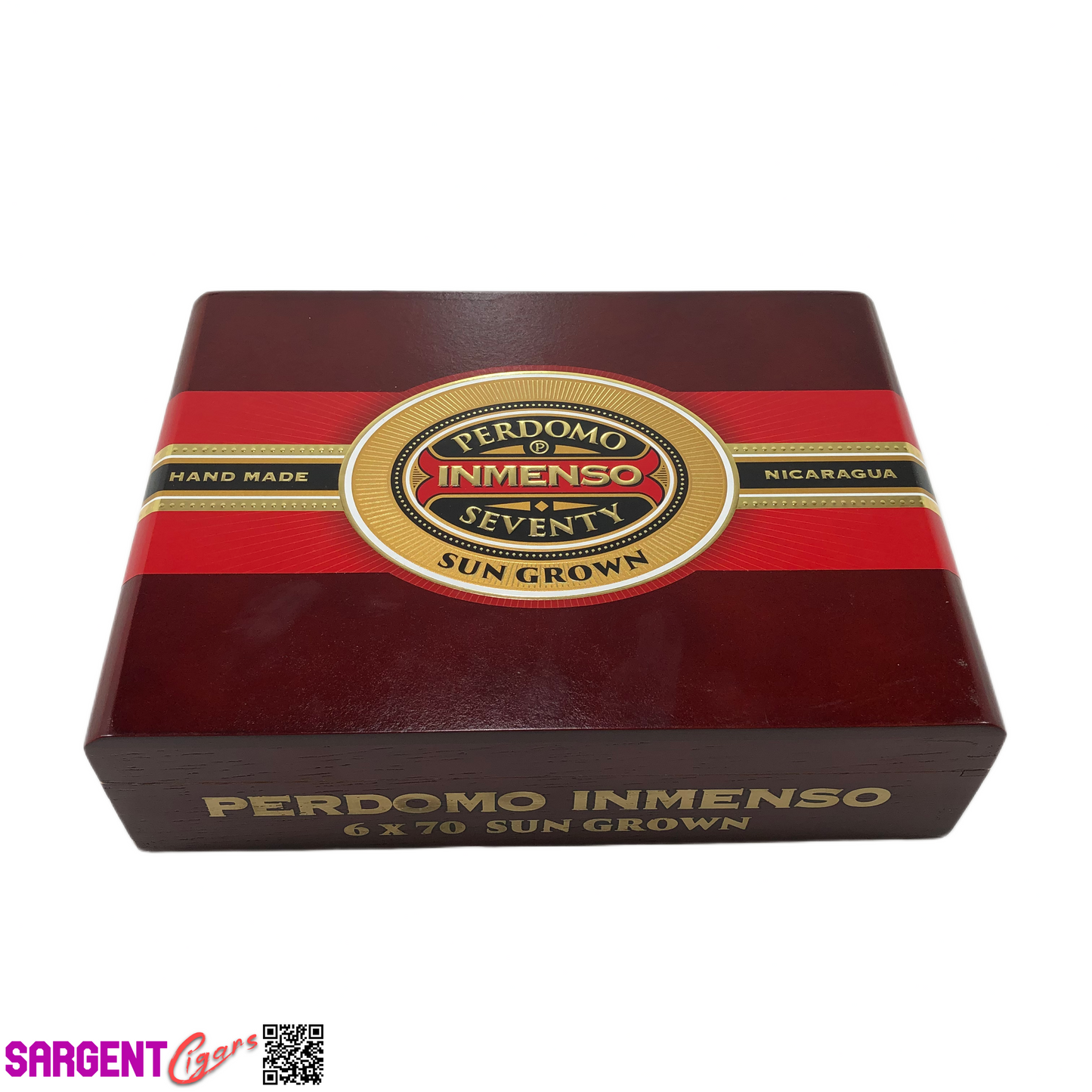 Perdomo Inmenso 6x70 Sungrown Empty Wooden Cigar Box 9.75x7x3