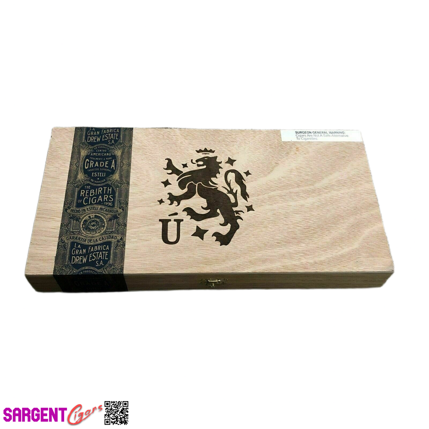 Liga Privada Feral Flying Pig Empty Wooden Cigar Box 13x6.5x1.5