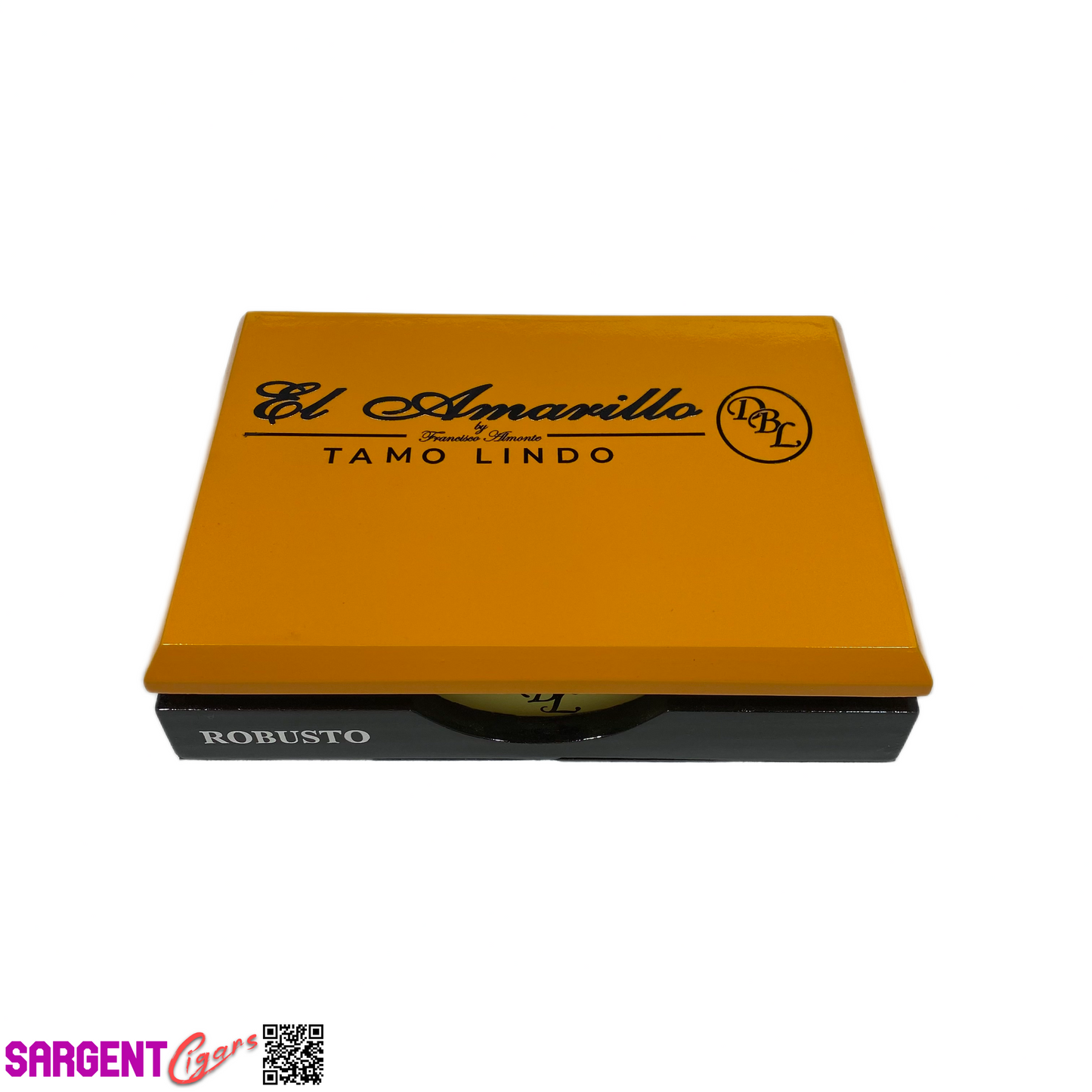 DBL Tamo Lindo El Amarillo Robusto Empty Wooden Cigar Box 9.25x6.5x2