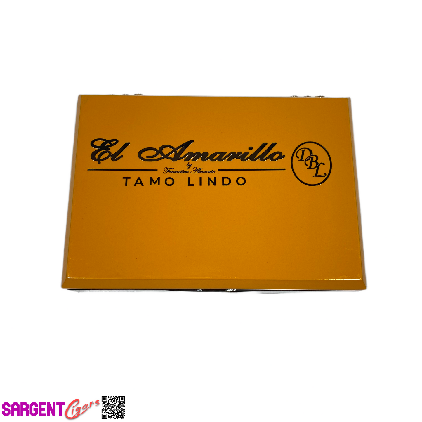 DBL Tamo Lindo El Amarillo Robusto Empty Wooden Cigar Box 9.25x6.5x2