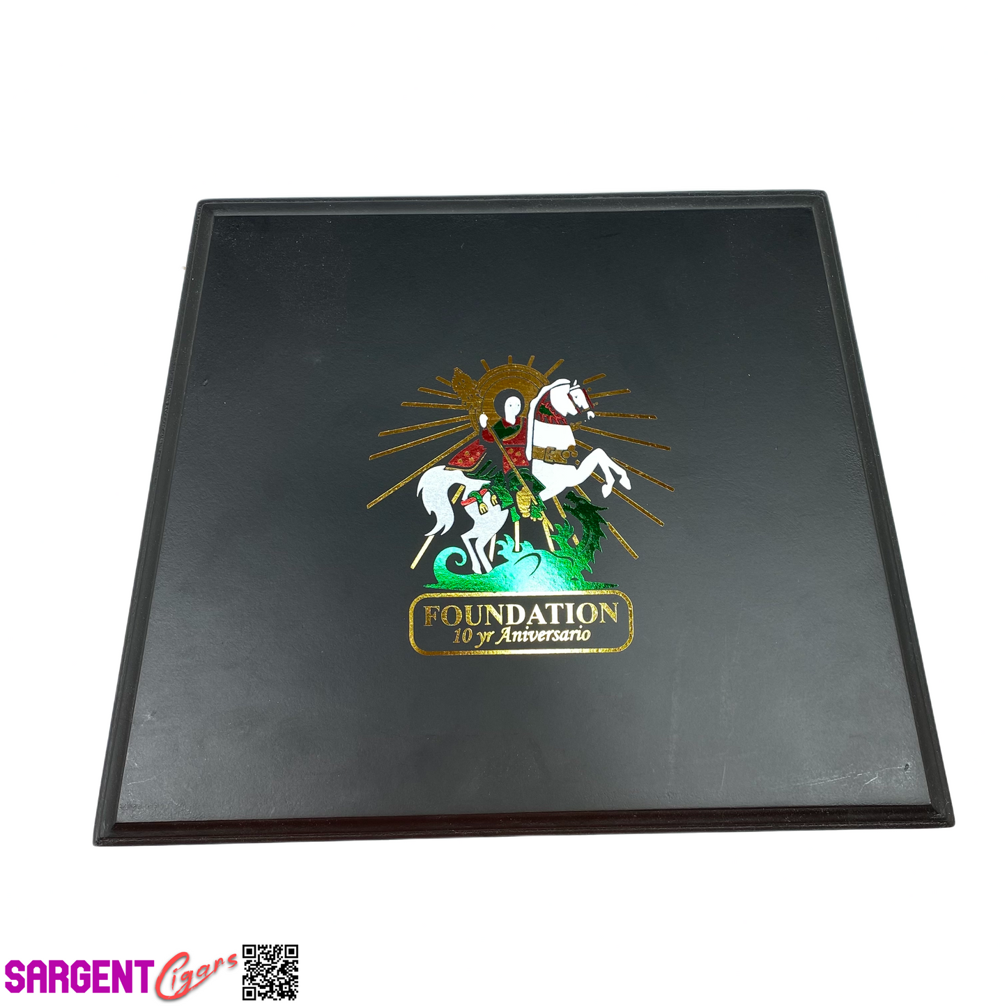 Foundation 10th Anniversary Salomon Empty Wooden Cigar Box 12.5x9.5x2.5
