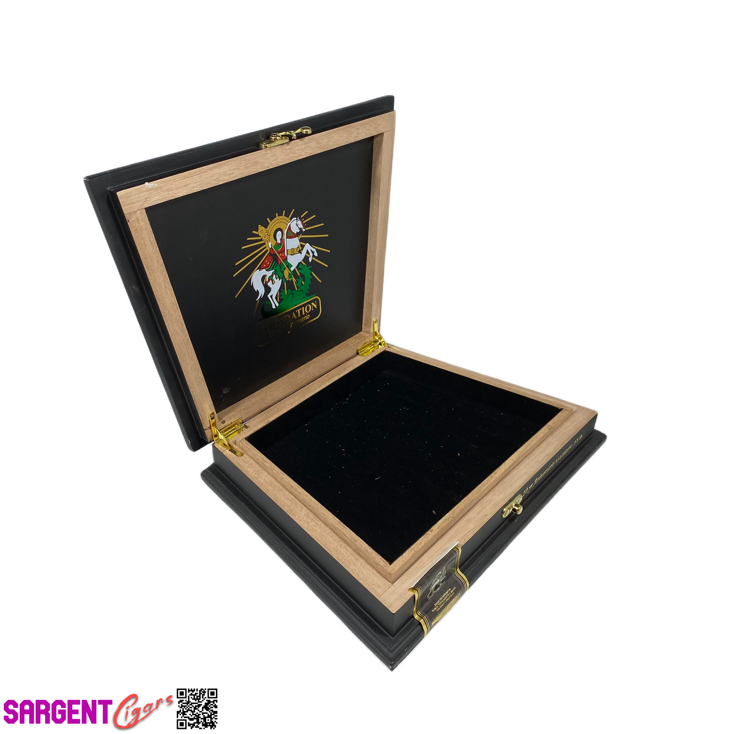 Foundation 10th Anniversary Salomon Empty Wooden Cigar Box 12.5x9.5x2.5