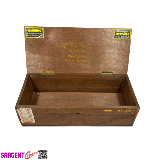 Rocky Patel Edge Maduro Toro Empty Wooden Cigar Box 17x7.5x5