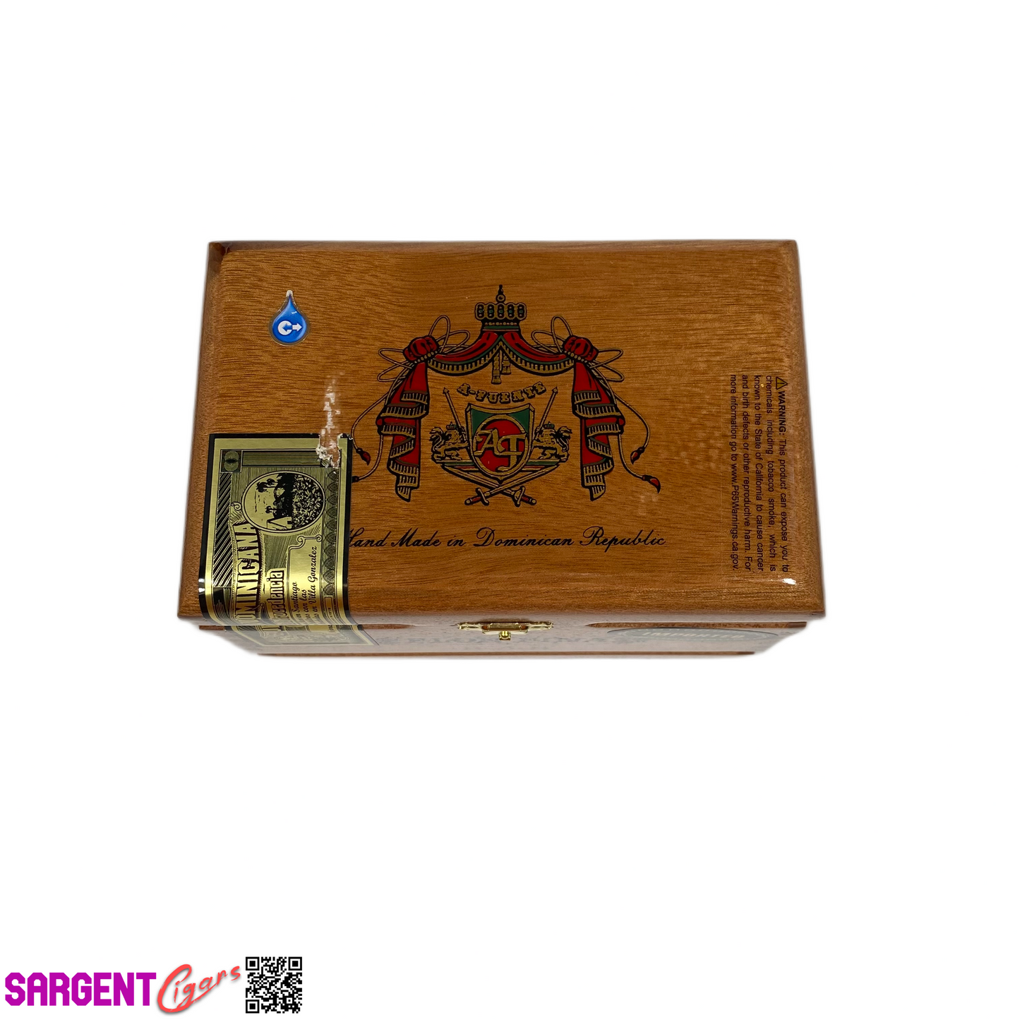 Arturo Fuente Flor Fina 858 Empty Wooden Cigar Box 7x4.5x4.5 (1)