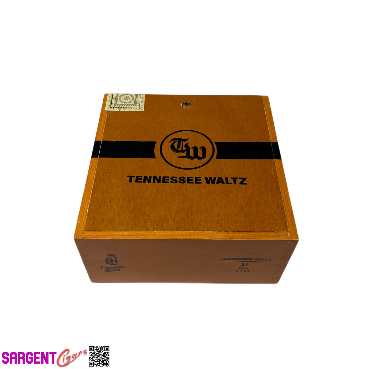 Crowned Heads Tennessee Waltz OG Toro Empty Wooden Cigar Box 6.5x6.75x3