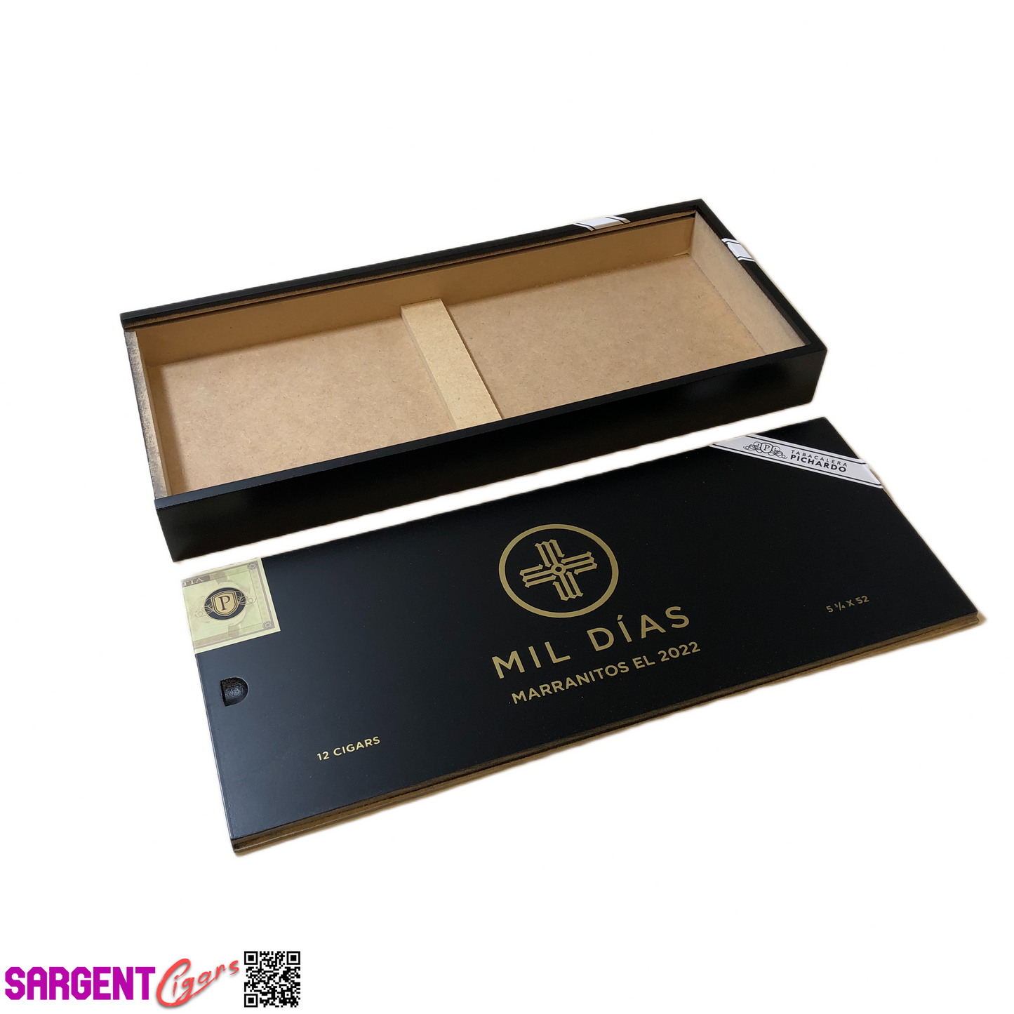 Mil Dias Marranitos 2022 Empty Wooden Cigar Box 12.25x5.25x1.25