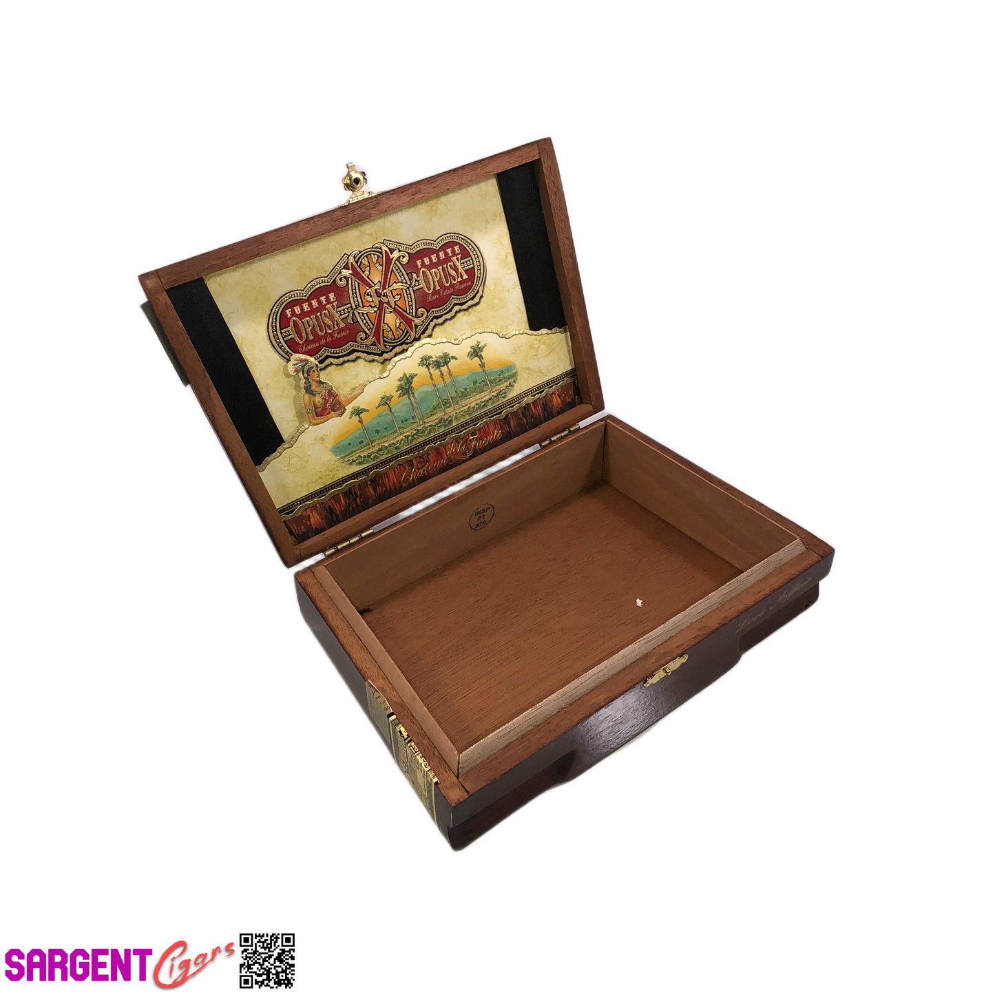 Arturo Fuente Opus X Love Affair Empty Wooden Cigar Box 8.5x5.5x2.25