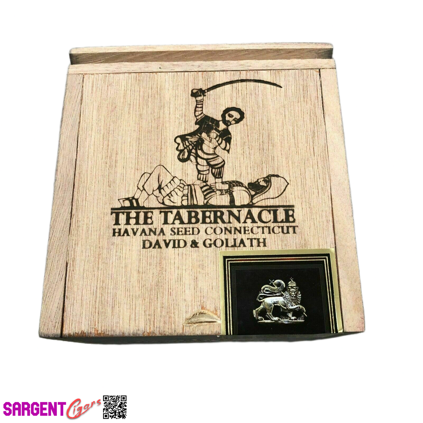 Tabernacle Hav Seed David Empty Wooden Cigar Box 5.5x6x5