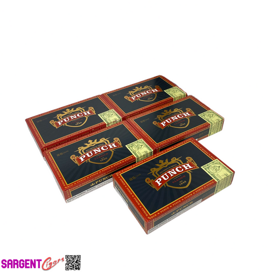 Lot of 5 Punch Clasico Elite Empty Cigar Boxes 9.5x5.75x1.75#32