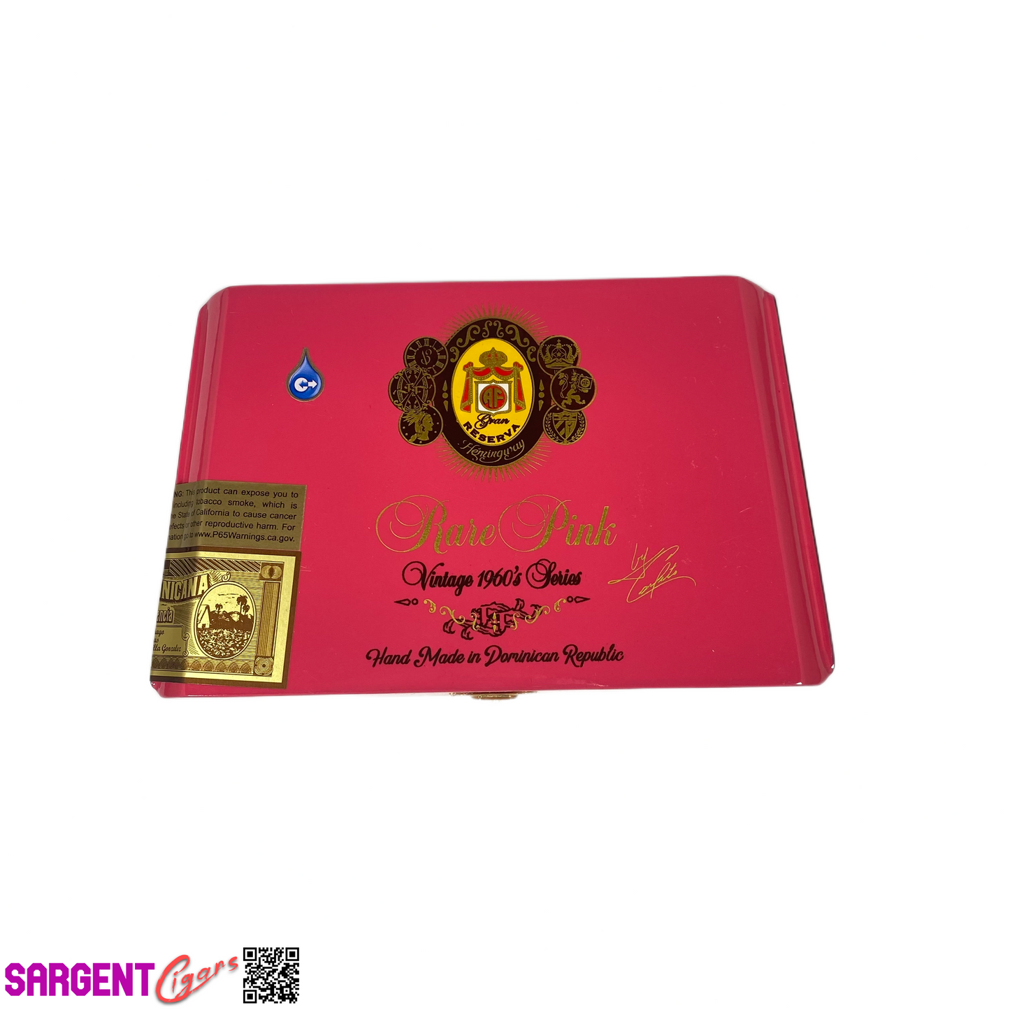 Arturo Fuente Opus X Rare Pink Short Story Empty Wooden Cigar Box 8x5x3