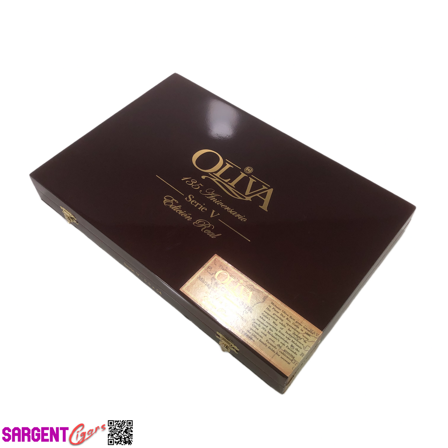 Oliva 135th Aniversario Empty Wooden Cigar Box 13.25x9x1.75 (1)