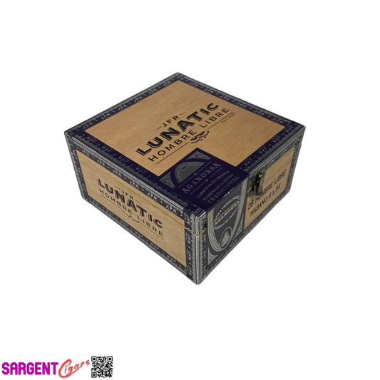 JFR Lunatic Hombre Libre Empty Wooden Cigar Box 6.5x7x3.5