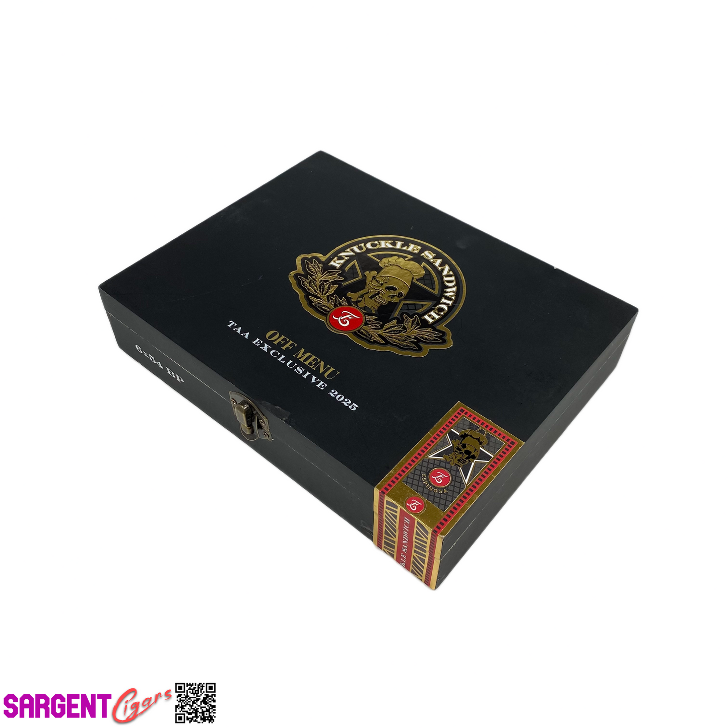 Guy Fieri Knuckle Sandwich Off Menu Toro Empty Wooden Cigar Box 9.25x7.25x2 (1)