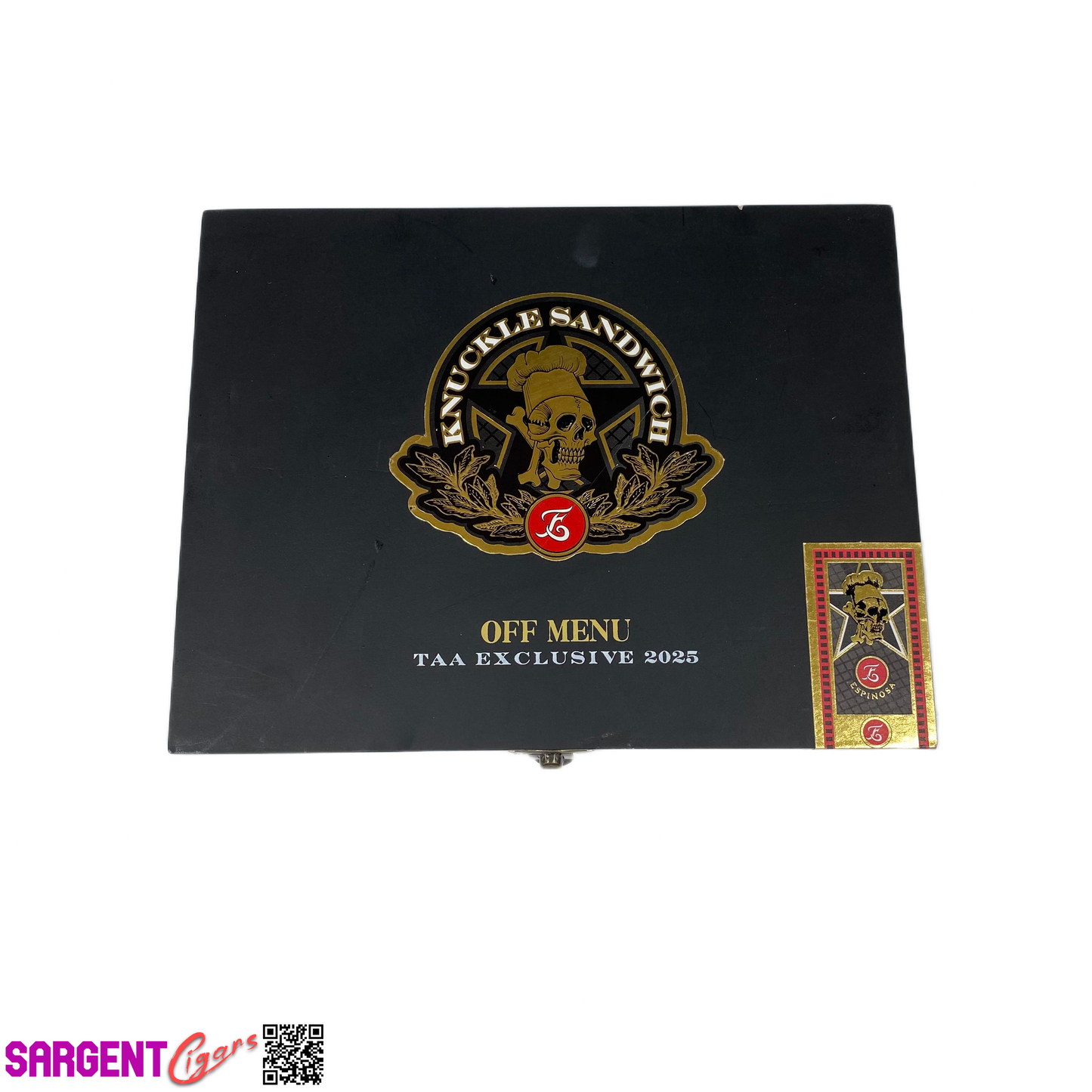 Guy Fieri Knuckle Sandwich Off Menu Toro Empty Wooden Cigar Box 9.25x7.25x2 (1)