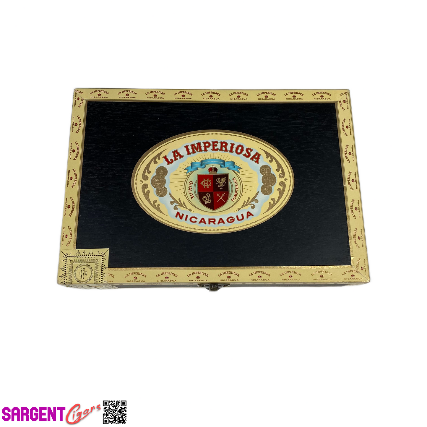 La Imperiosa Corona Gorda Empty Wooden Cigar Box 9.5x6.75x2