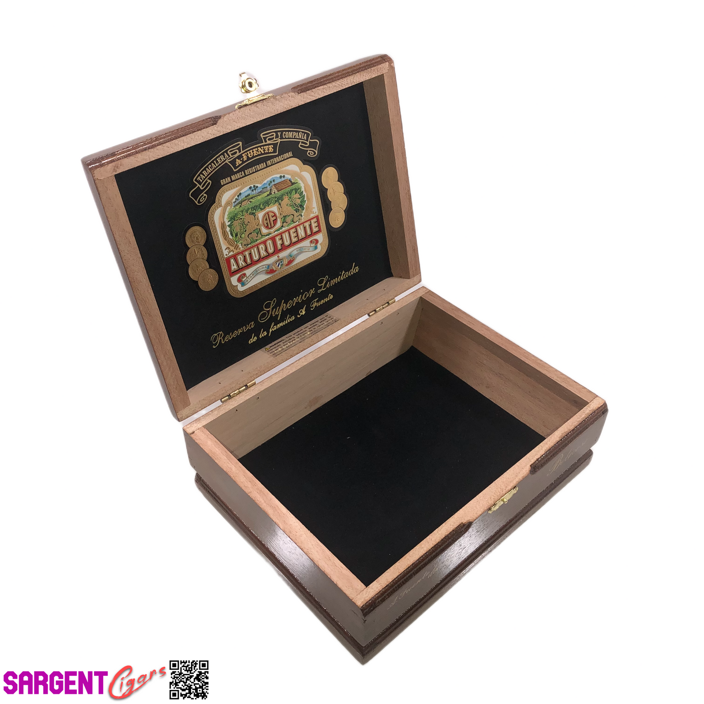 Arturo Fuente Don Carlos Belicoso Empty Wooden Cigar Box 8.25x6.25x3.25