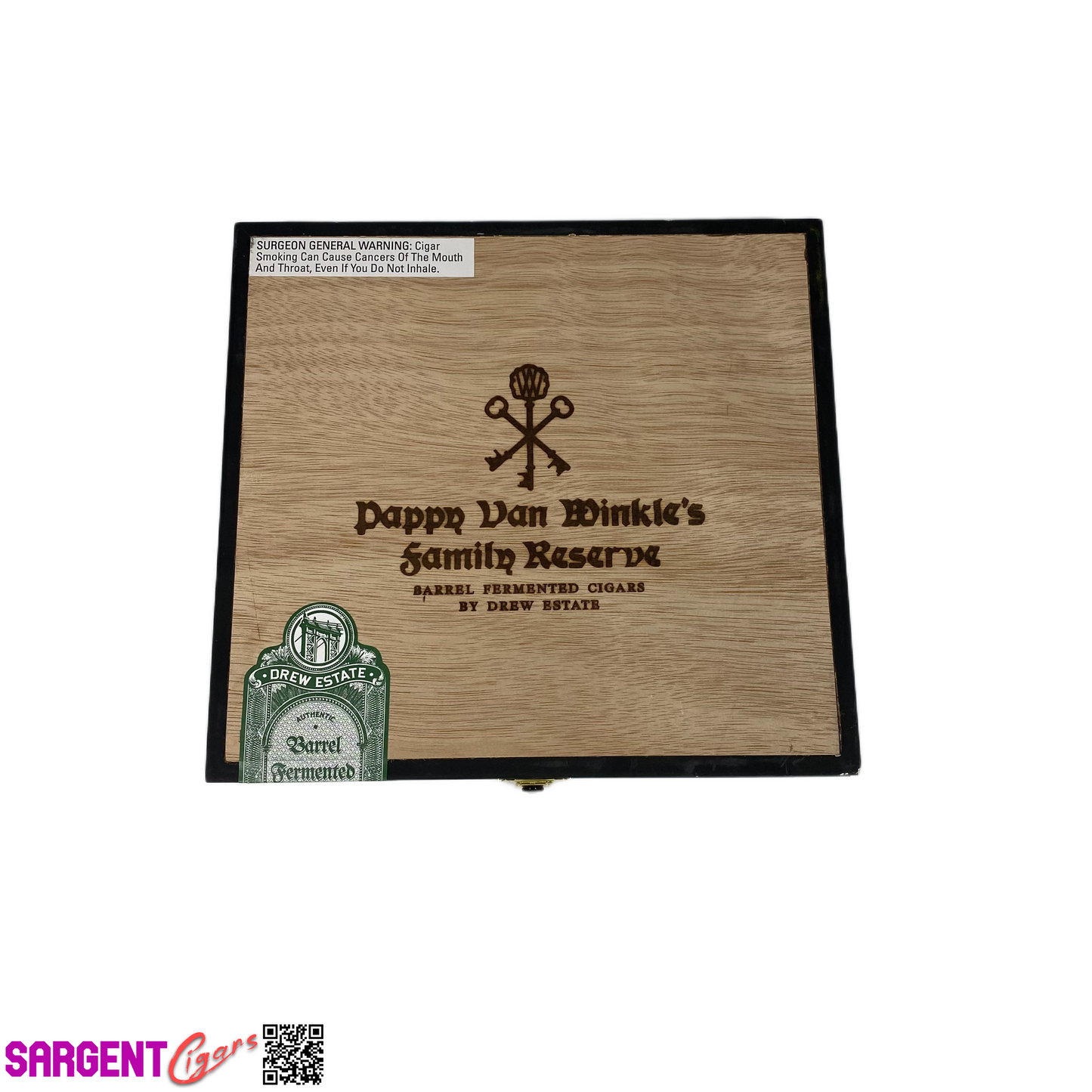 Pappy Van Winkle Churchill Empty Wooden Cigar Box 9x8.25x1