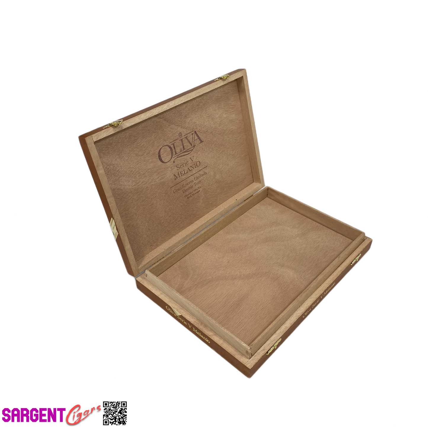 Oliva Serie V Melanio Double Toro Empty Wooden Cigar Box 10.5x7x1.5