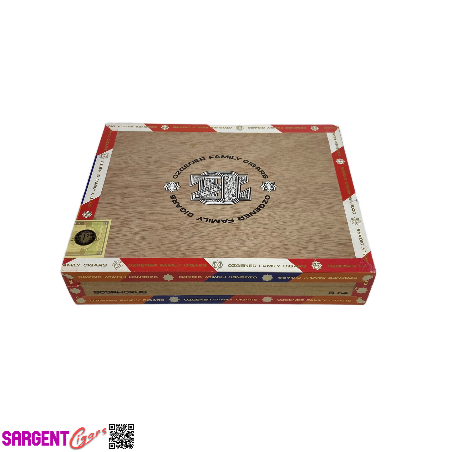 Ozgener B54 Empty Wooden Cigar Box 9.75x7.75x1.75