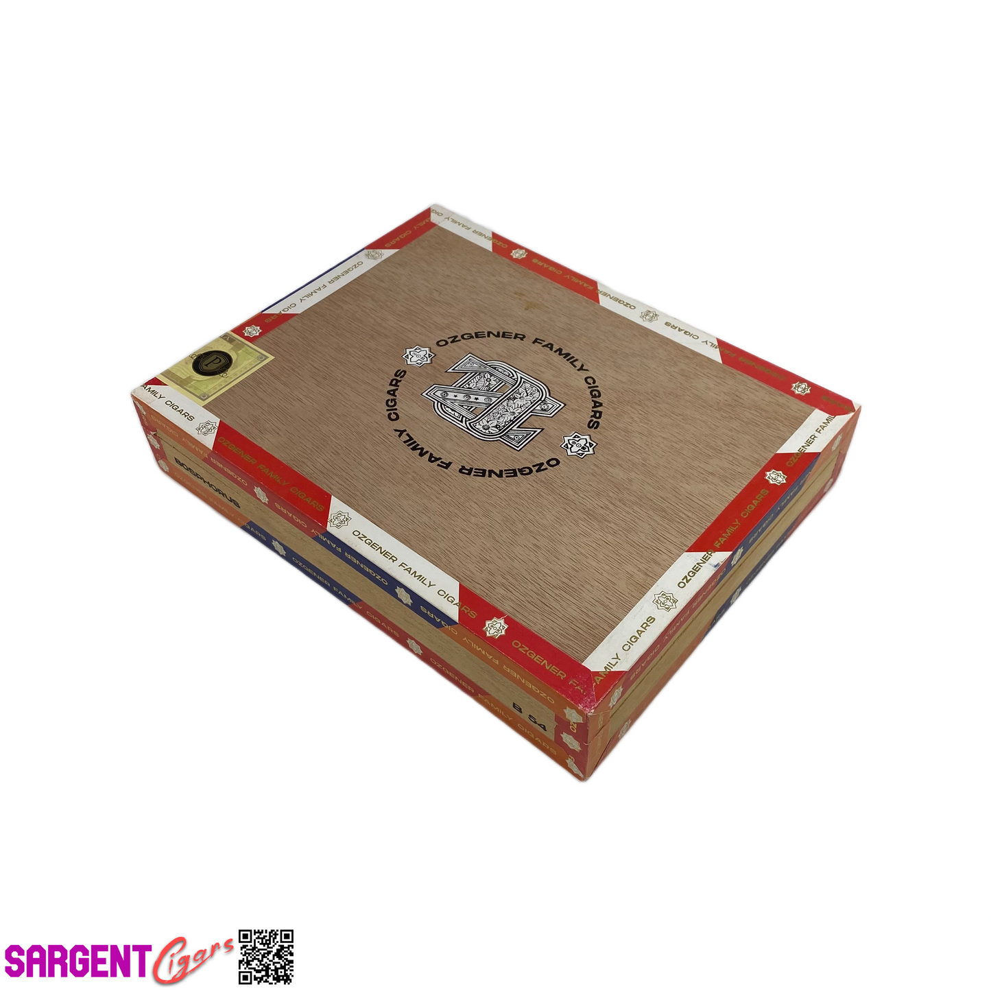 Ozgener B54 Empty Wooden Cigar Box 9.75x7.75x1.75