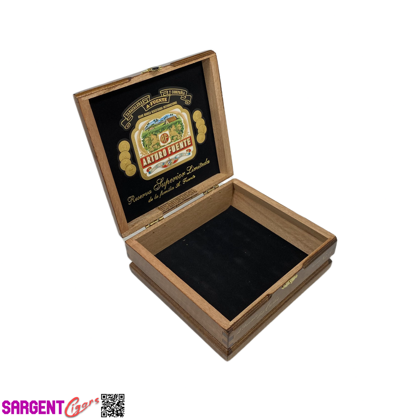Arturo Fuente Don Carlos No3 Empty Wooden Cigar Box 7x6.25x2.75
