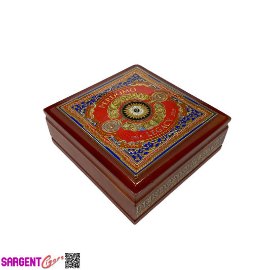 Perdomo Legacy Shade Churchill Empty Wooden Cigar Box 8x8.5x3.25