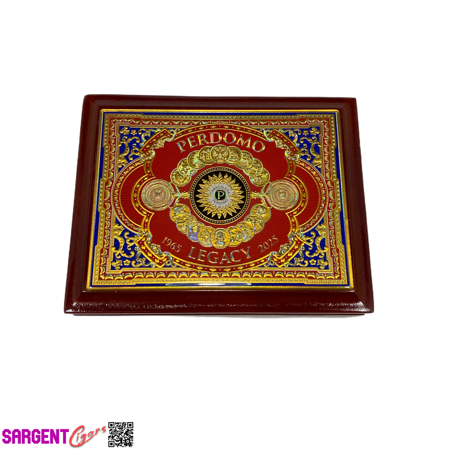 Perdomo Legacy Shade Robusto Empty Wooden Cigar Box 8x6.25x3.25