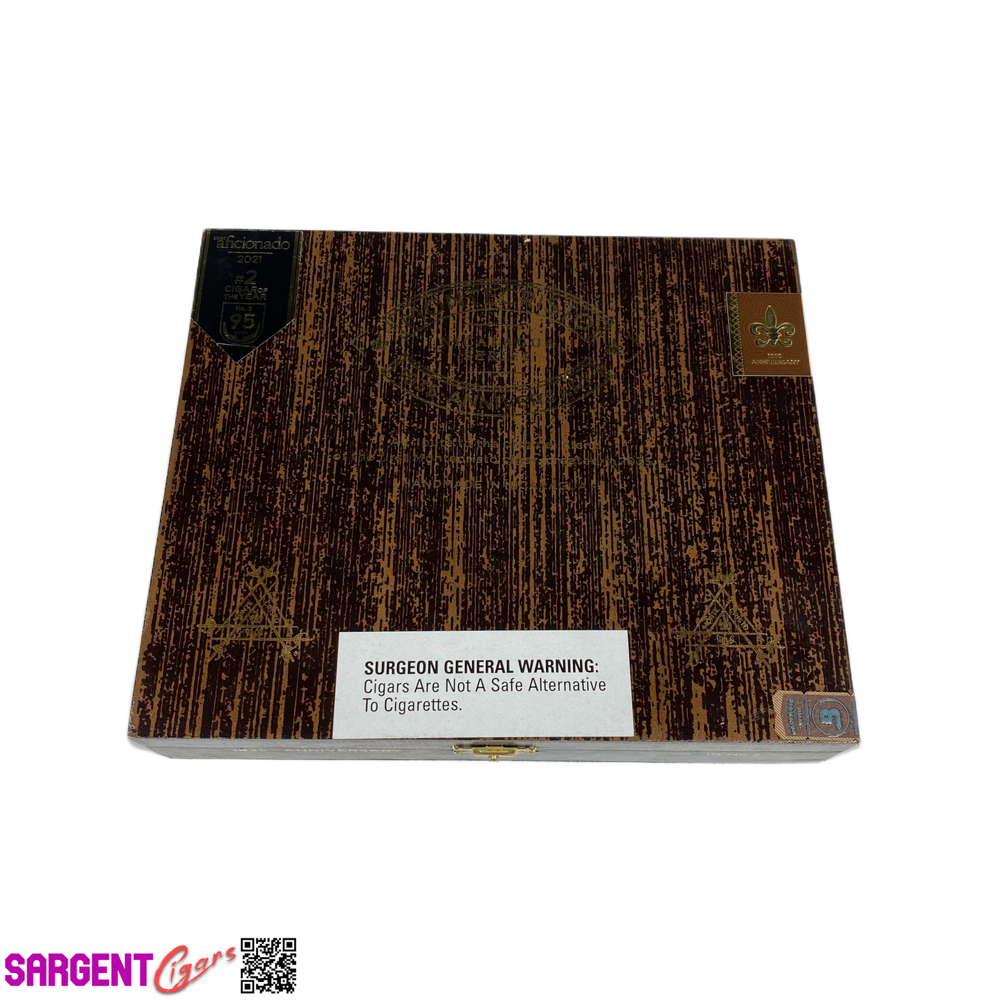 Montecristo Nicaragua 1935 Anniversary No2 Empty Wooden Cigar Box 8.75x7.5x1.75