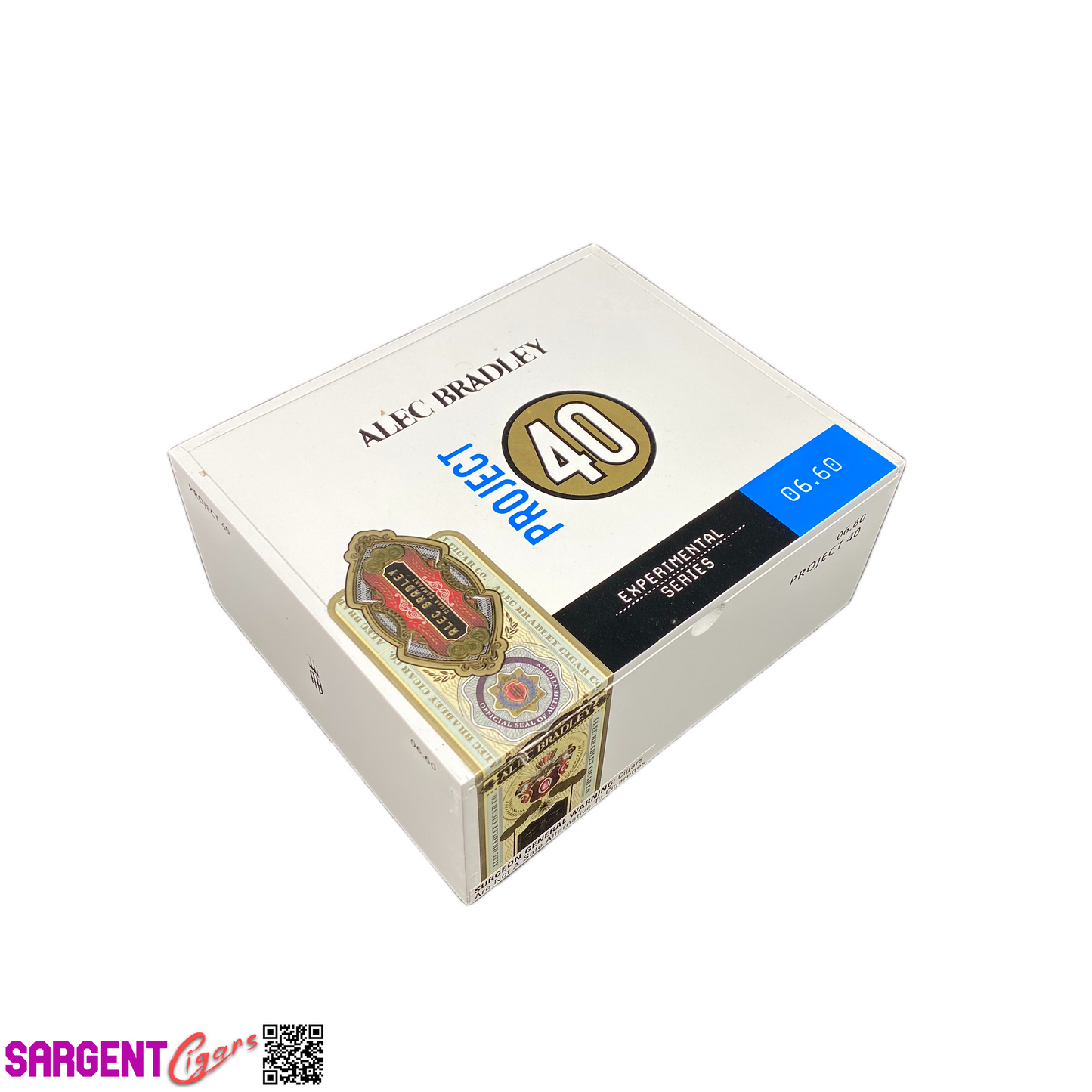 Alec Bradley Project 40 Gordo Empty Wooden Cigar Box 8x6.75x3.25
