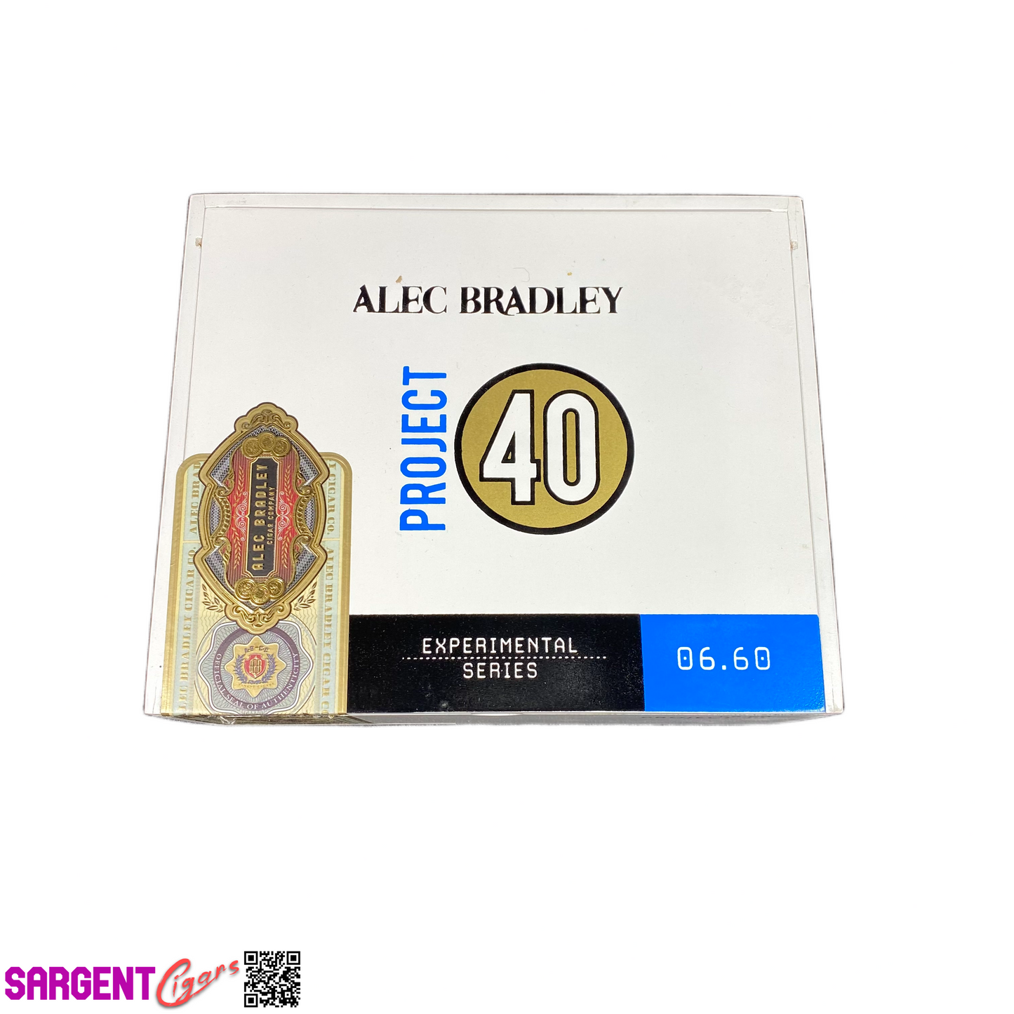 Alec Bradley Project 40 Gordo Empty Wooden Cigar Box 8x6.75x3.25