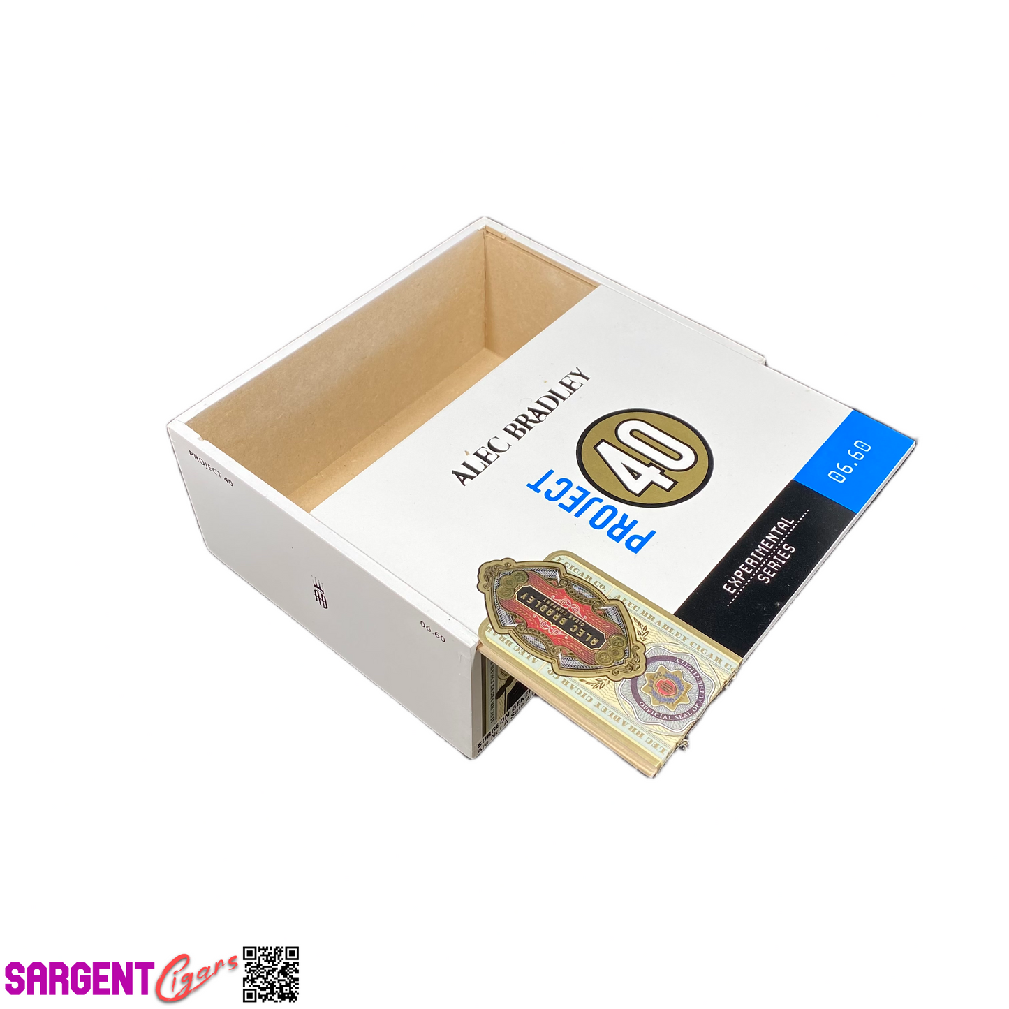 Alec Bradley Project 40 Gordo Empty Wooden Cigar Box 8x6.75x3.25