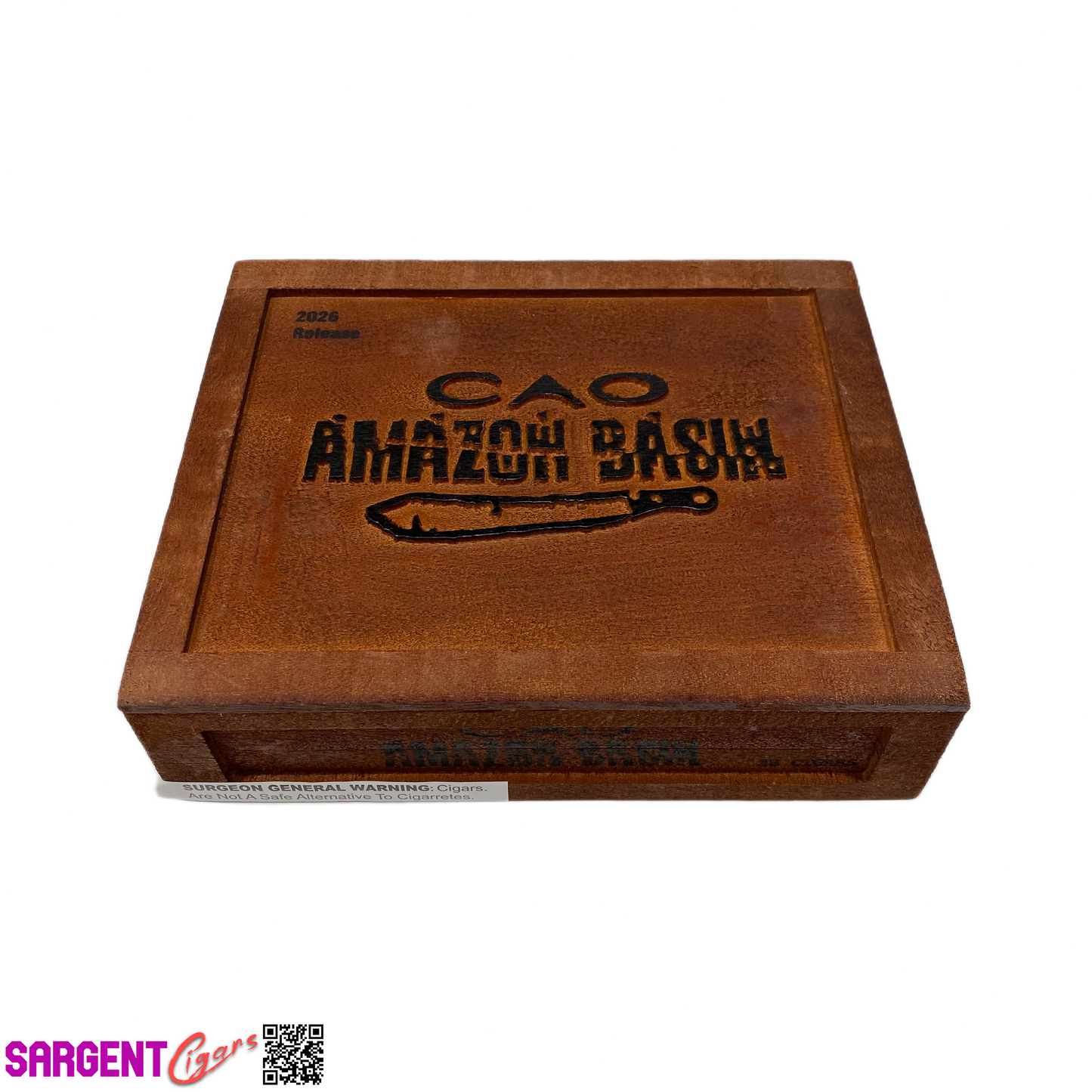 Cao Amazon Basin 2026 Empty Wooden Cigar Box 8.75x7x2.25