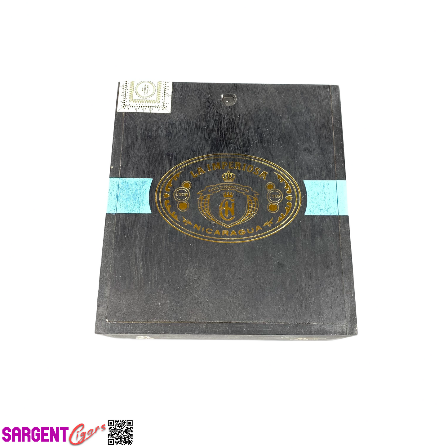 Crowned Heads La Imperiosa Double Robusto Empty Wooden Cigar Box 6.5x7x3