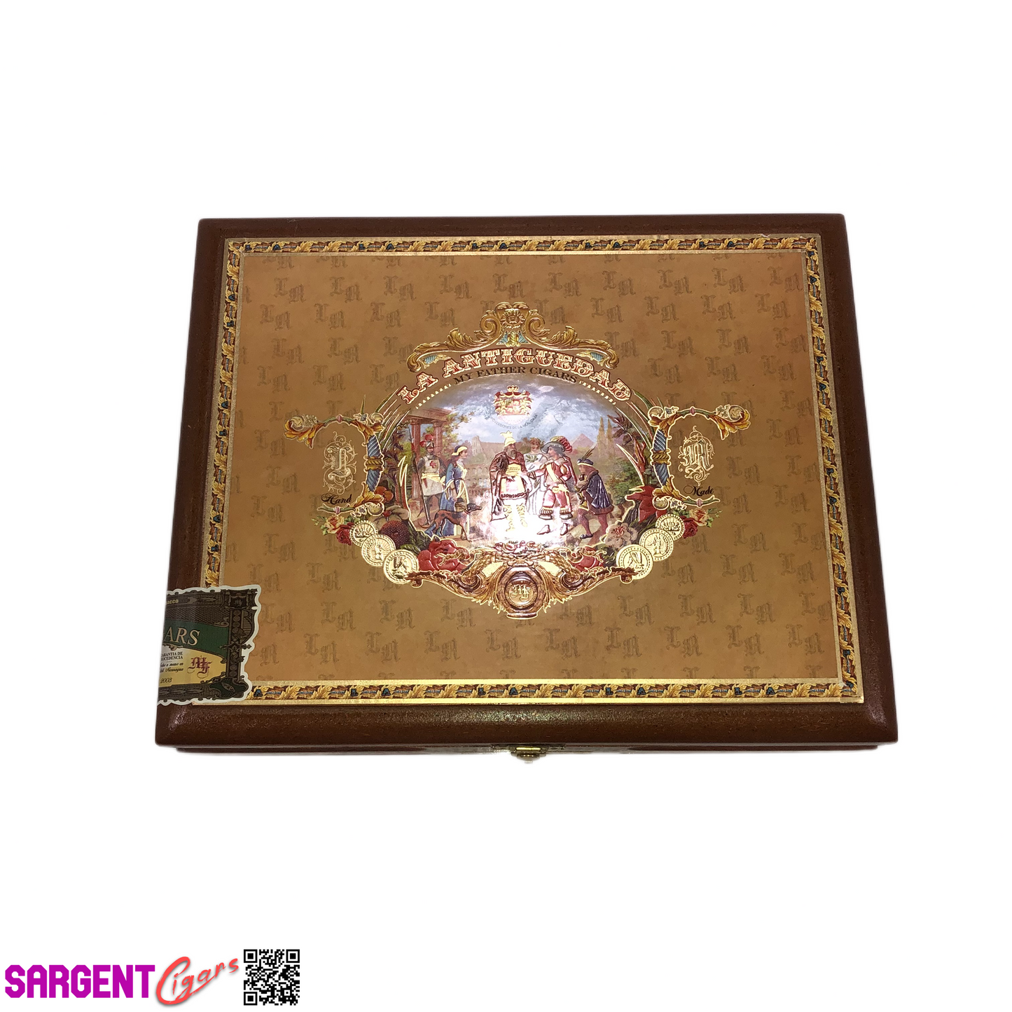 My Father Cigars La Antiguedad Super Toro Empty Wooden Cigar Box 10x8x2