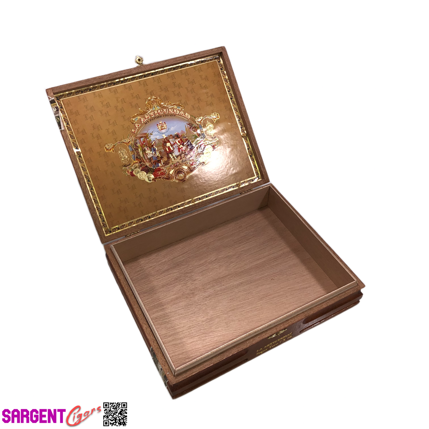 My Father Cigars La Antiguedad Super Toro Empty Wooden Cigar Box 10x8x2