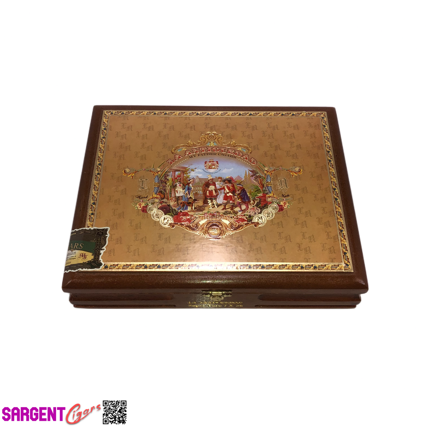 My Father Cigars La Antiguedad Super Toro Empty Wooden Cigar Box 10x8x2