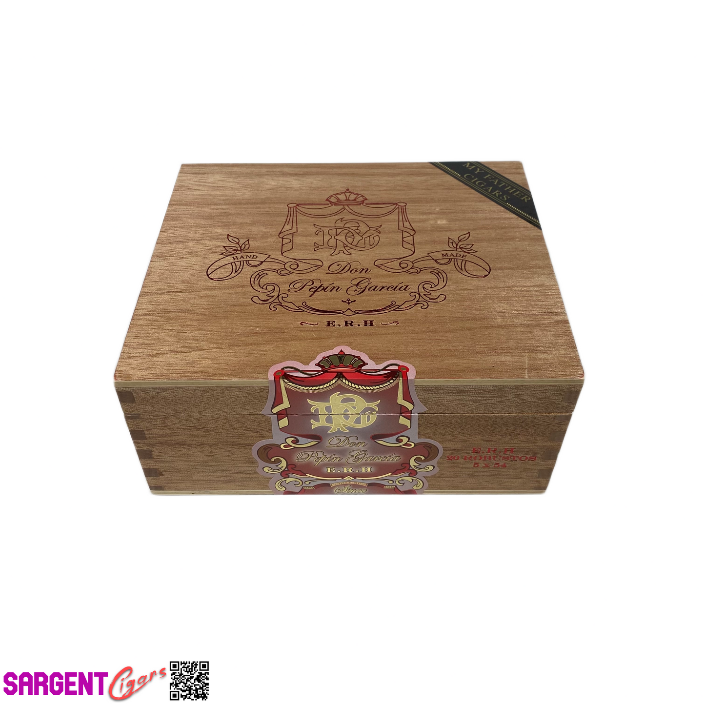 Don Pepin Garcia ERH Robusto Empty Wooden Cigar Box 7x6x3